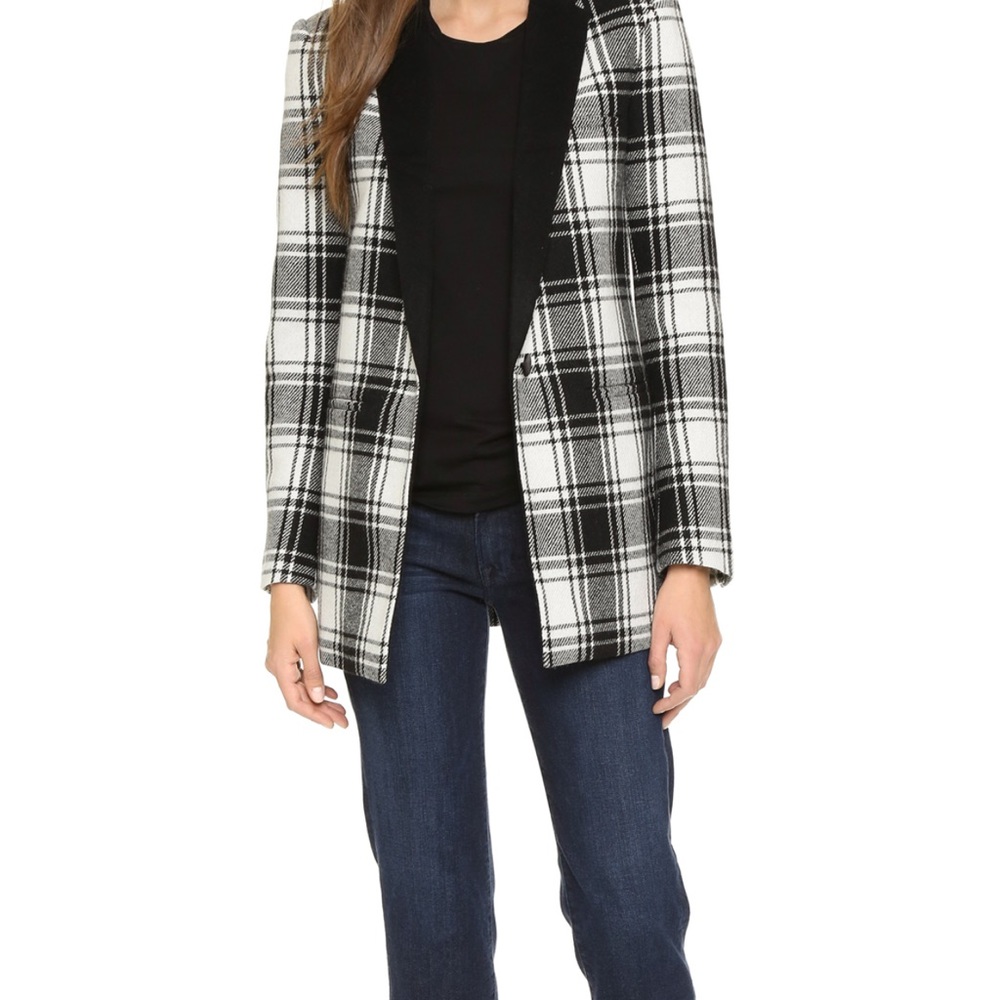 Laveer plaid boyfriend blazer / jacket